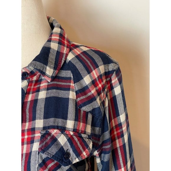 Rails Red And Blue Plaid Long Sleeve Button Down Collared Flannel Shirt Size S - Picture 5 of 9